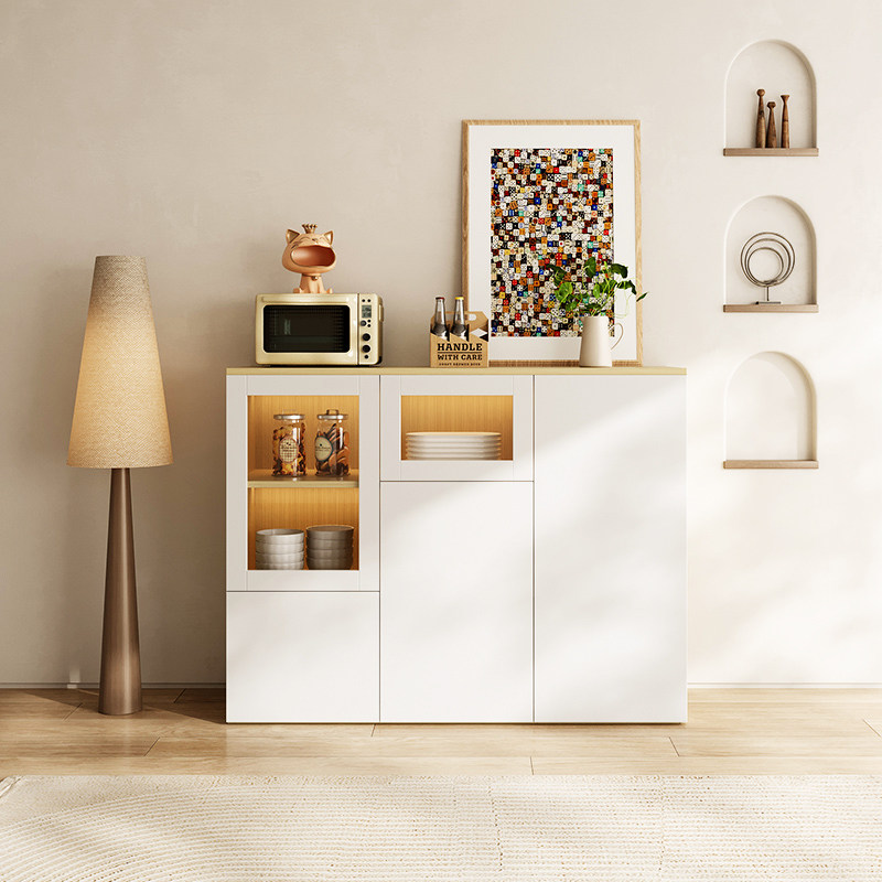 厨房餐边柜矮酒柜一体靠墙现代简约客厅餐厅定制电视斗柜沙发边柜