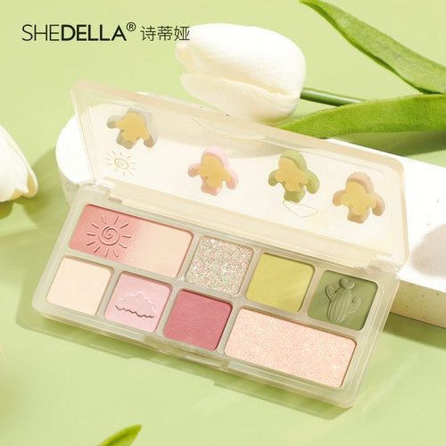 诗蒂娅眼影盘嘿心动玫黑色哑光