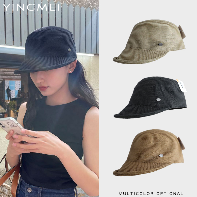盈妹2022年爆款帽子防晒遮阳草帽