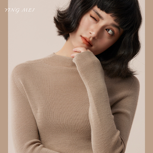 冬季 盈妹经典 针织衫 100%羊毛扬子纱无缝一体加厚款 打底 BASICS