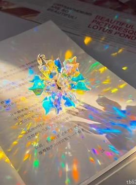 玻璃合色棱镜太阳捕手彩虹色阳光