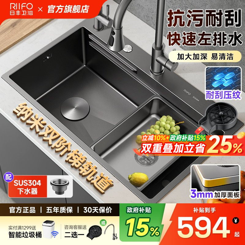 日丰水槽阶梯式大单槽图片