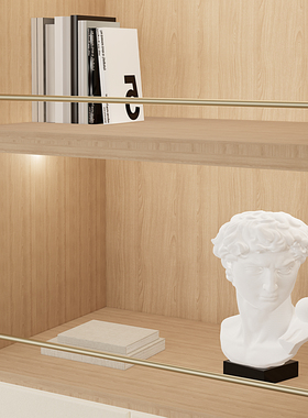 铝合金圆管栏杆木柜体围栏挡杆支撑杆护栏挡边条多功能极简装饰杆