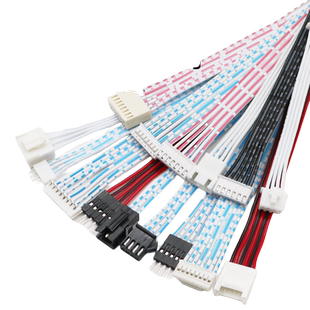 线束加工端子线xh2.54端子线PH蓝白红白排线连接硅胶电子排线厂家