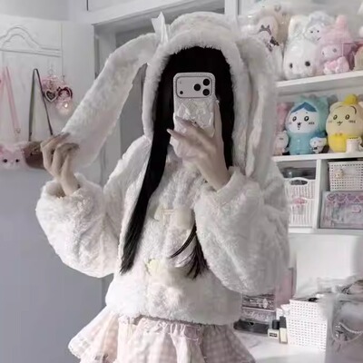 毛绒外套短正版原创Lolita洛丽塔