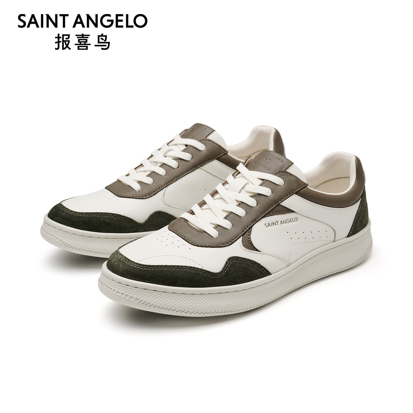 【商场同款】报喜鸟男鞋春秋新款男士真皮板鞋休闲百搭时尚单鞋