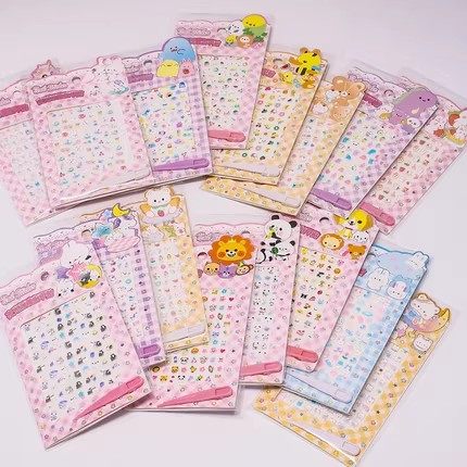 夜光指甲贴迷你美甲贴纸少女心指甲盖儿童持久可拆卸免烤立体浮雕,彩妆/香水/美妆工具,指甲装饰,淘宝优惠券,粉丝福利购,淘宝优惠卷