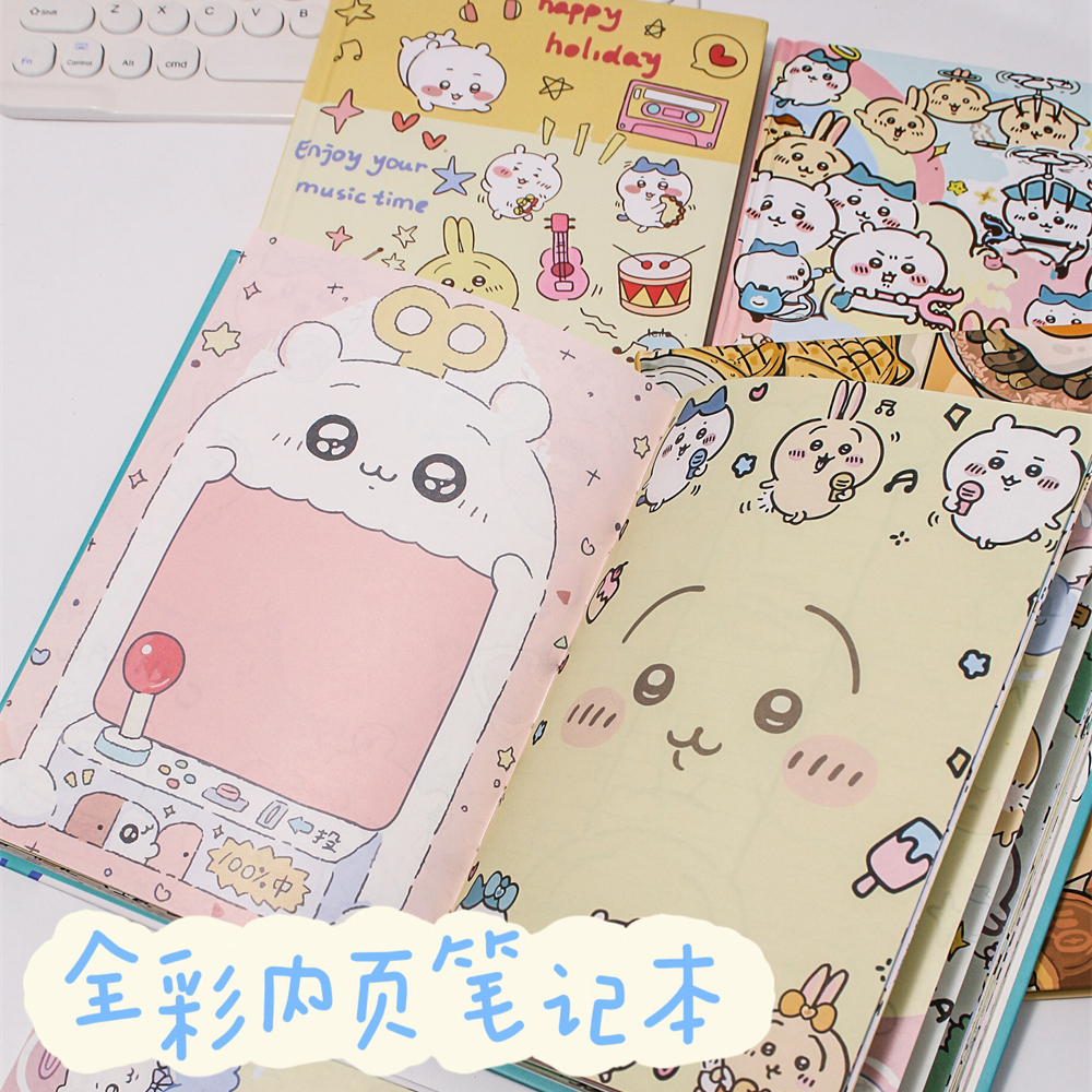 A5全彩内页记事本可爱卡通Chiikawa吉伊小八乌沙奇学生刷题笔记本