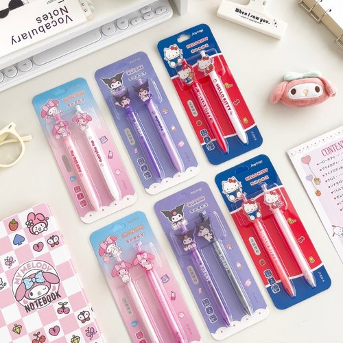 2支装ST头中性笔学生考试速干笔