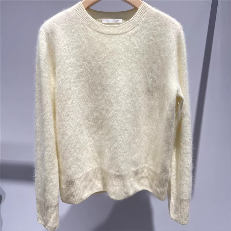 简约基础圆领多色休闲内搭羊绒衫