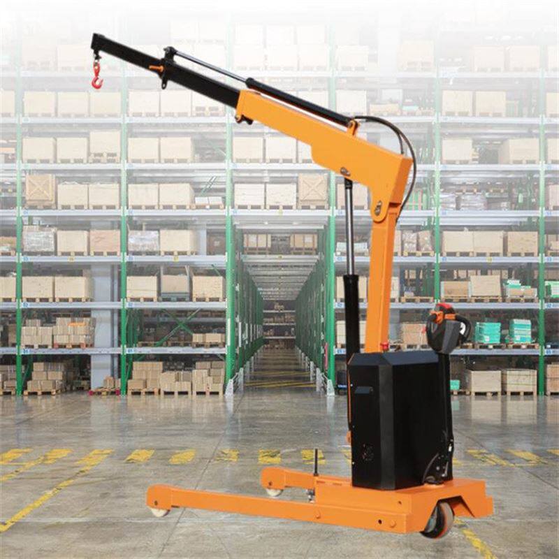 电动液压车载吊机随车吊1吨2吨移动式小型搬运车升降机220起重机