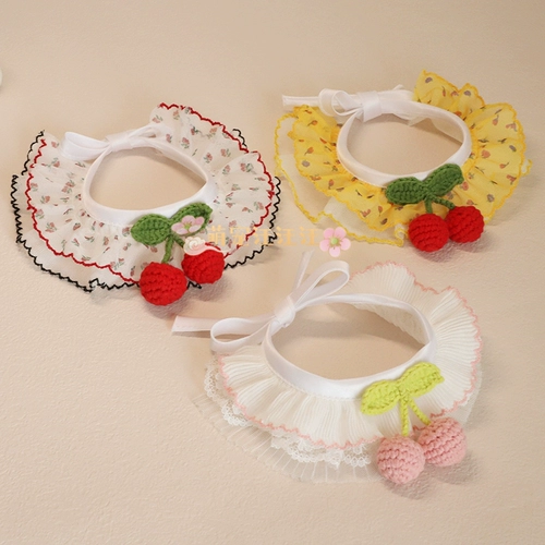 Трикотажный чокер, милый шарф, кружевной слюнявчик, нагрудник, аксессуар