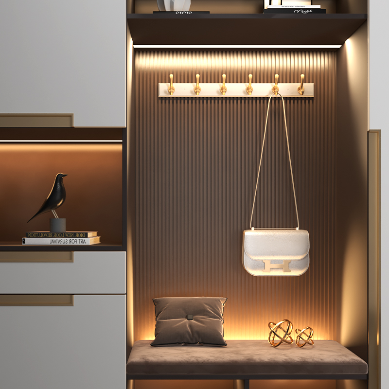 鞋柜门口挂钩轻奢创意墙壁衣服