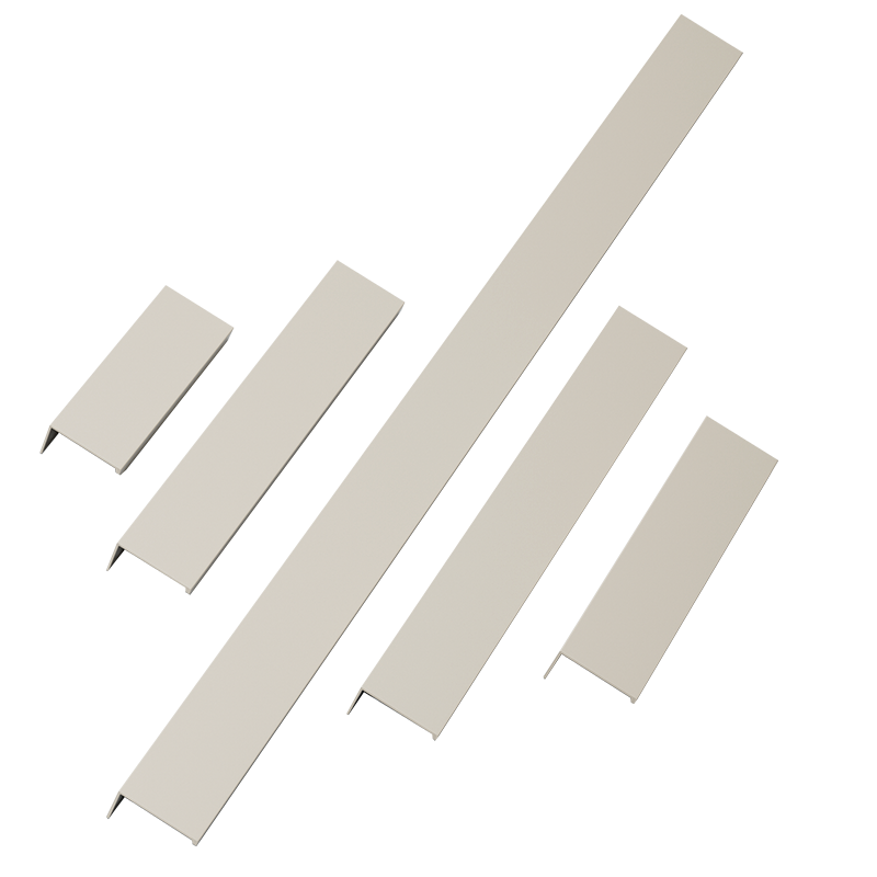 爱格U702羊绒灰 U705衣柜门同色隐形拉手白W1000抽屉极简门缝把手