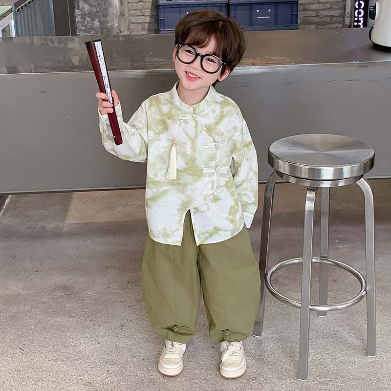 男童新中式套装春秋款2024新款儿童春装中国风潮,童装/婴儿装/亲子装,套装,淘宝优惠券,粉丝福利购,淘宝优惠卷