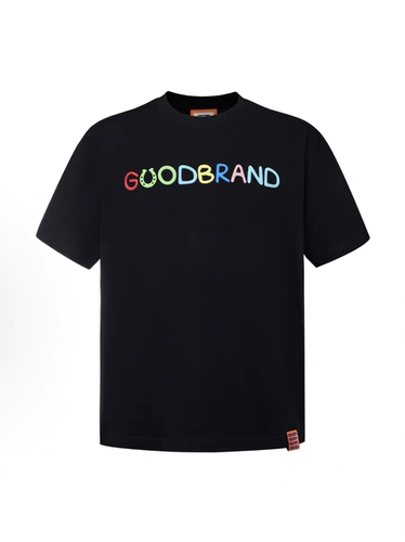GOODBAND M26SS 马年限定立体硅胶字母标语短袖T恤男女情侣同款潮