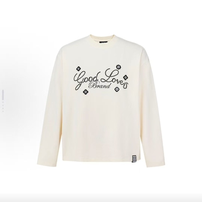 GOODBRAND 2025FW 小花标语轻奢时身舒适休闲百搭T恤 男女同款