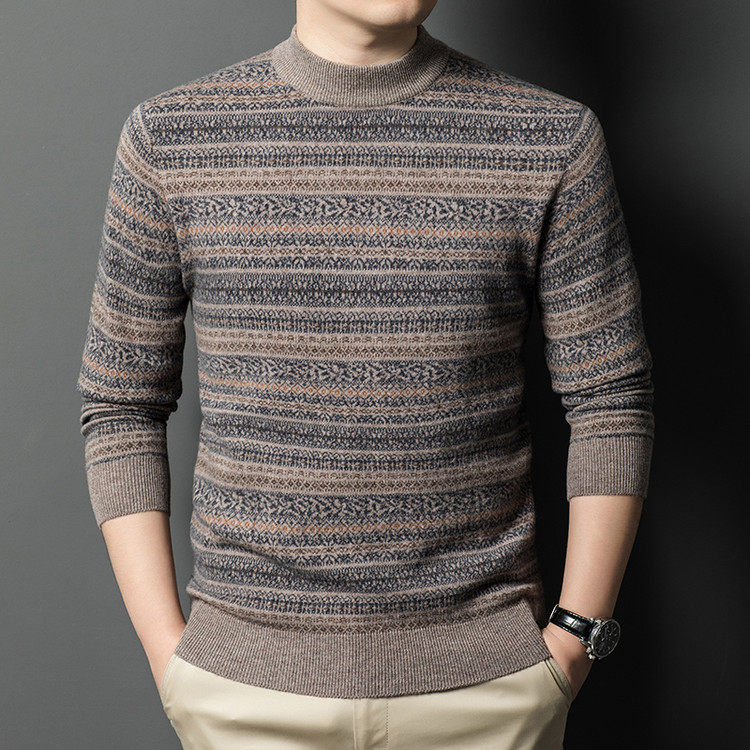 普通毛线圆领宽松青春活力风套头针织衫/毛衣