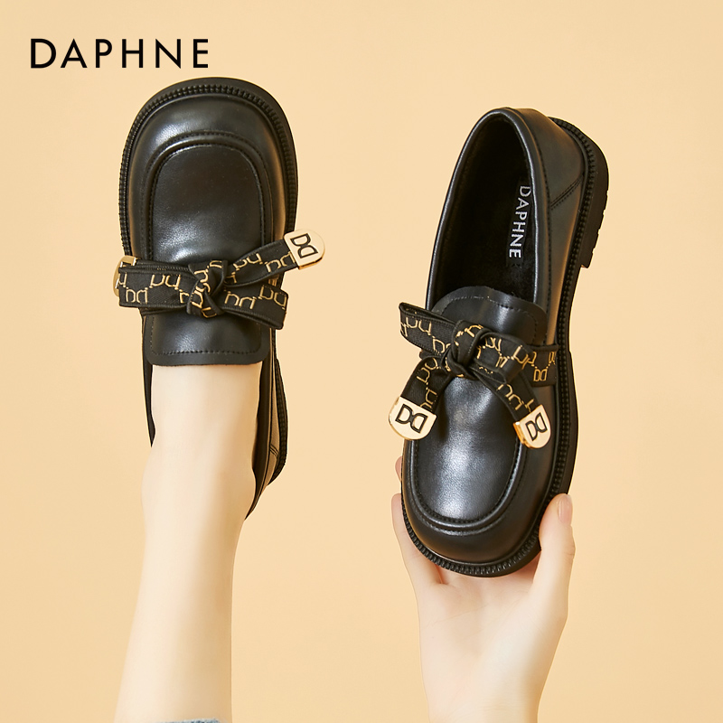 达芙妮官方旗舰店可换扣乐福鞋