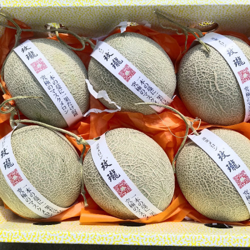 玫珑网纹蜜瓜6个装软糯多汁甜