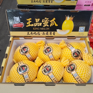 正宗海南王品蜜瓜礼盒装6颗当季新鲜水果哈密瓜纯甜多汁黄金蜜瓜