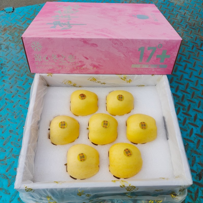 源心冬恋苹果礼盒装颗新鲜水果初冬之恋冰糖心岩手苹果脆甜包邮