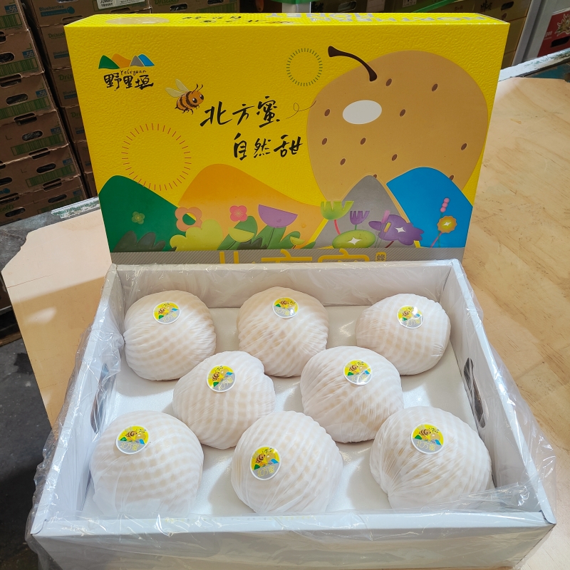 野里垣北方蜜蜂蜜梨礼盒装4斤当季新鲜水果蜜梨皮薄脆甜多汁顺丰