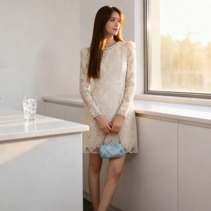 裙子女2025新款秋冬轻奢小众不撞款气质名媛女神范收腰显瘦A字裙