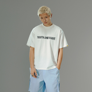 Wave印花限定短袖 and 上衣情侣重磅T恤 Youth Randomevent24春夏季