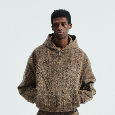 Randomevent流星拼贴洗水连帽夹克 2025年秋