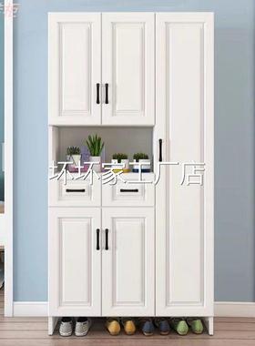 香港包邮包安装欧式大容量鞋柜超薄经济型多功能家用门口储物柜可