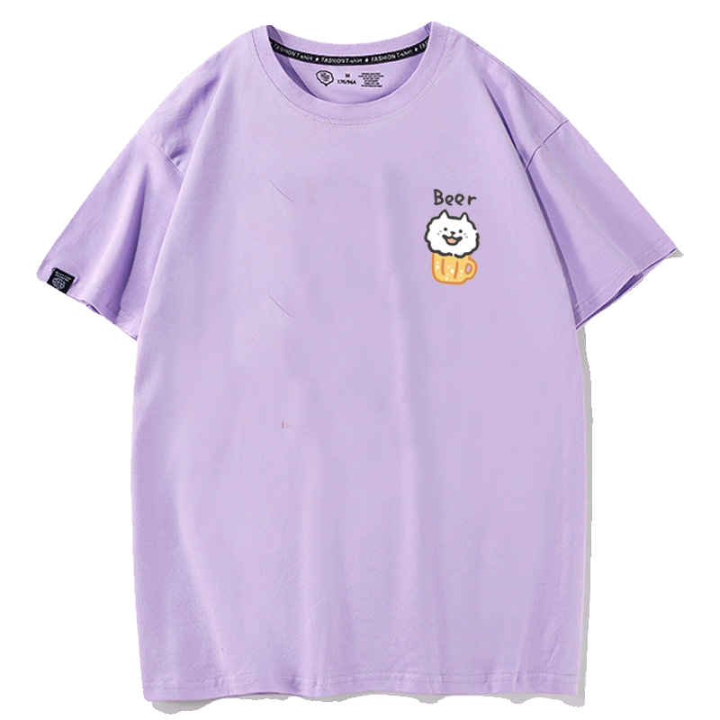 短袖夏季简约百搭纯棉薄款t恤
