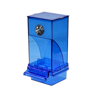 虎皮玄凤牡丹鹦鹉鸟食盒防撒防溅自动喂食器新款下料器透明喂鸟器