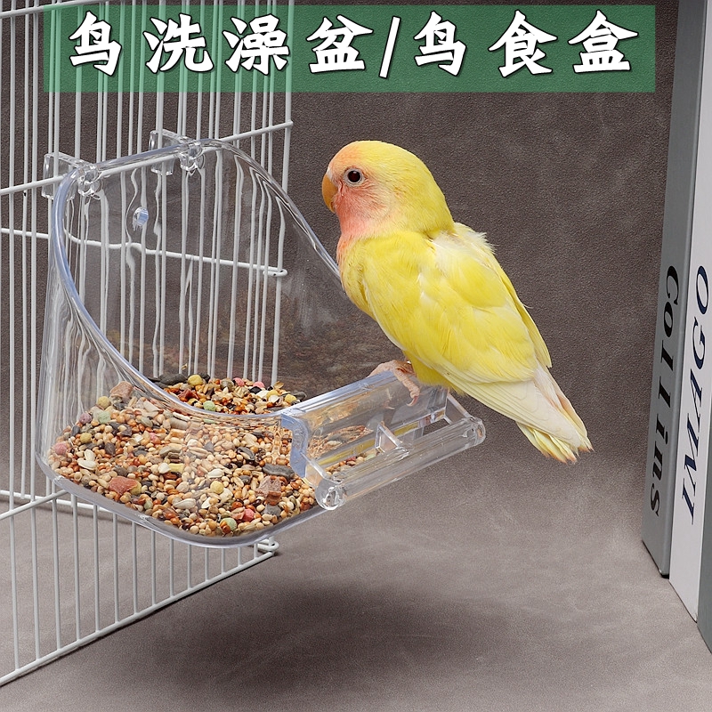 虎皮鹦鹉洗澡盆用品小鸟牡丹