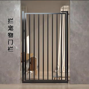 黑色定制防猫门栏宠物栅栏拦猫挡小狗栅杆咪护隔离专用免打孔室内