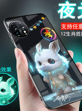 适用一加ACE6手机壳ACE5古风ACE3夜光13玻璃12姓氏1+定制十二生肖10刻字9外套9R女款6T新品11男生一加ACE5pro