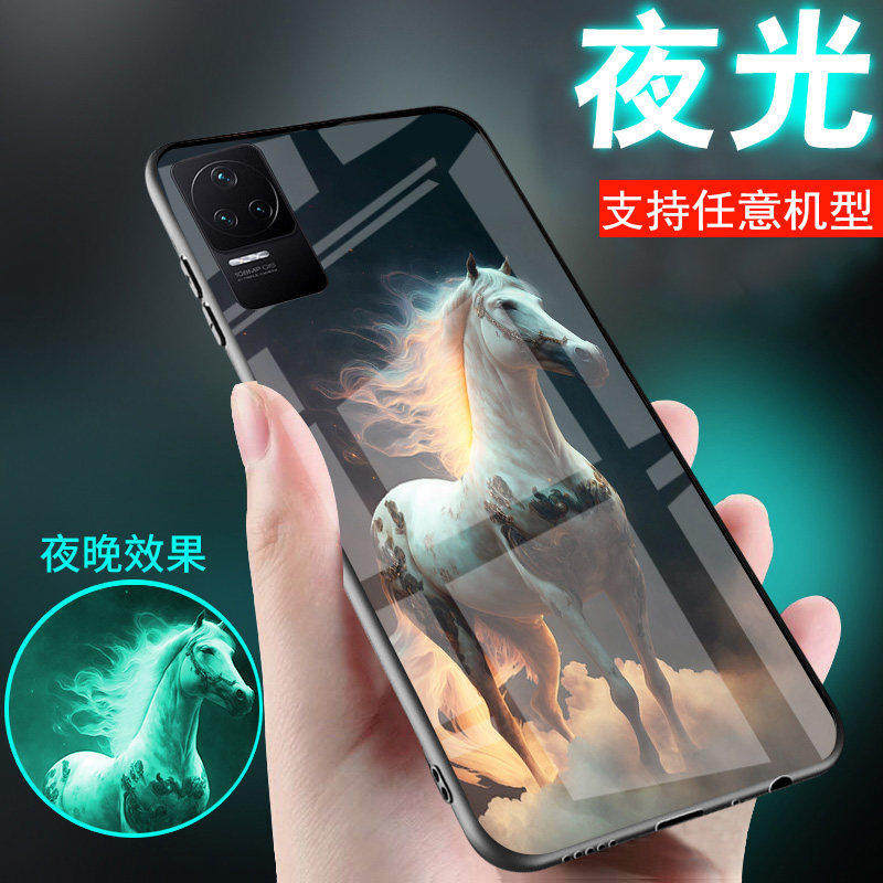 适用小米Redmi红米k80手机壳K70新品k60马到成功k50玻璃K40中国古风K30夜光K20外套K70至尊版男士生款k80pro