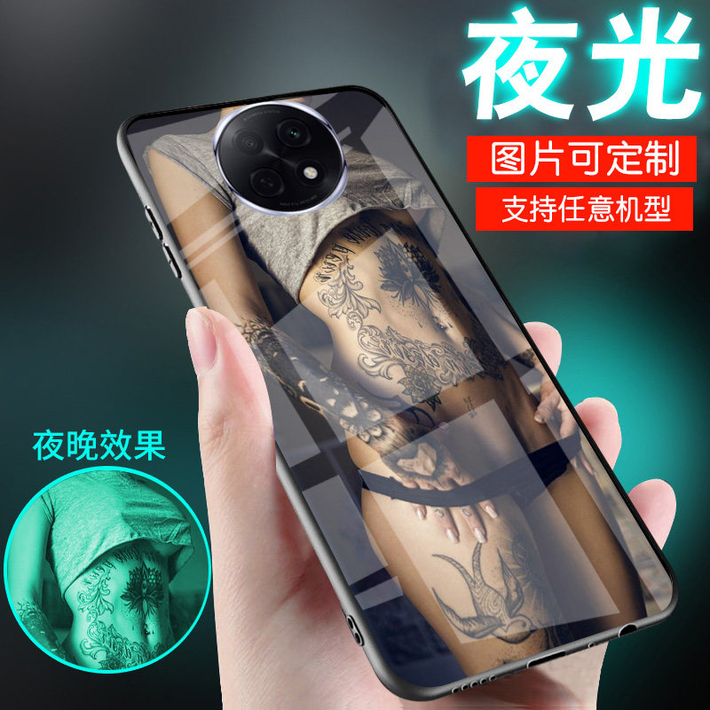 适用OPPOA7手机壳A6新品A5个性A3感A2美女生A2X纯A2M欲A5活力版夜光玻璃男士爆款潮酷创意A7pro外套max