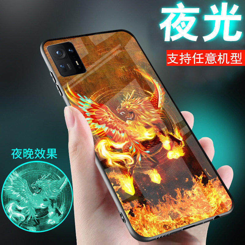 适用小米Mix4手机壳mix2s招财貔貅max3夜光max玻璃PLAY麒麟6新品5X中国古风潮5splus男士f1女款civi保护外套