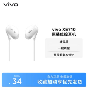 vivo XE710原装耳机入耳式线控圆孔耳机Type C版模拟信号耳机
