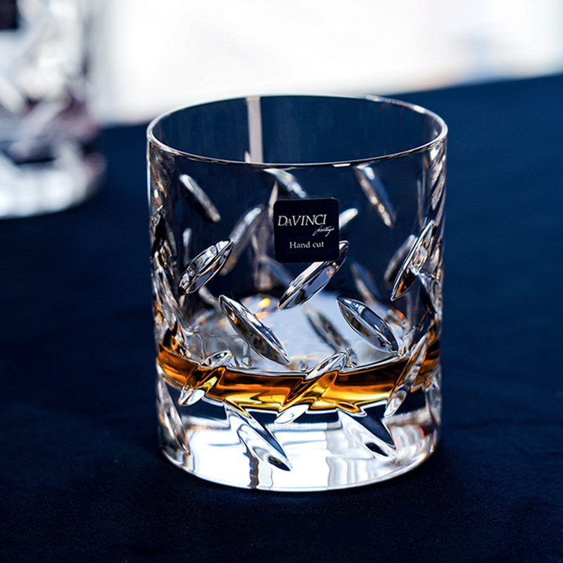 davinci达芬奇进口水晶玻璃威士忌酒杯手工洋酒杯子高档礼盒套装