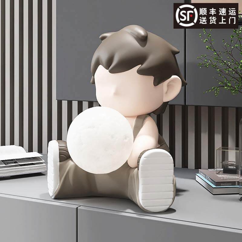 【会发光】潮玩公仔桌面摆件客厅家居饰品卧室夜灯电视柜乔迁新居