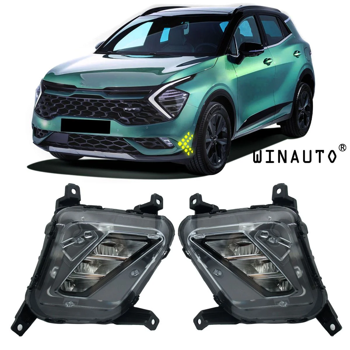 适用于KX5 智跑Sportage 2021 LED日行灯日间行车灯雾灯