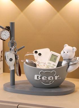 玄关钥匙收纳摆件入户门口置物架客厅鞋柜家居装饰品乔迁新居礼品