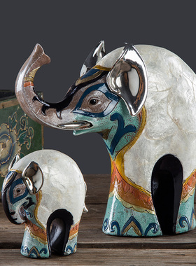 高档大象摆件居客厅房间电视柜酒柜玄关店面装饰品结婚礼品