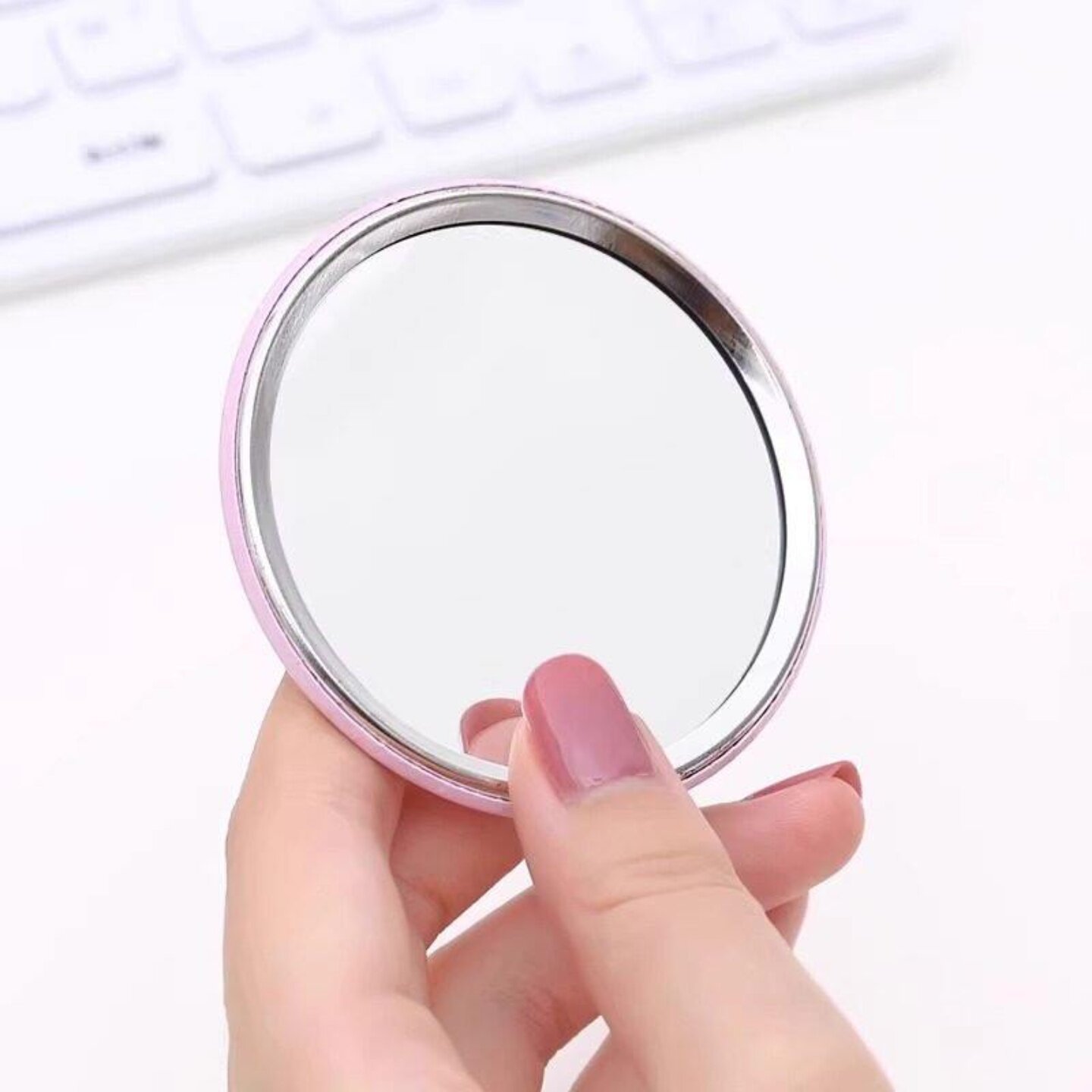 圆形化妆镜ins风便携迷你可爱女生随身携带精美礼品实用小镜子