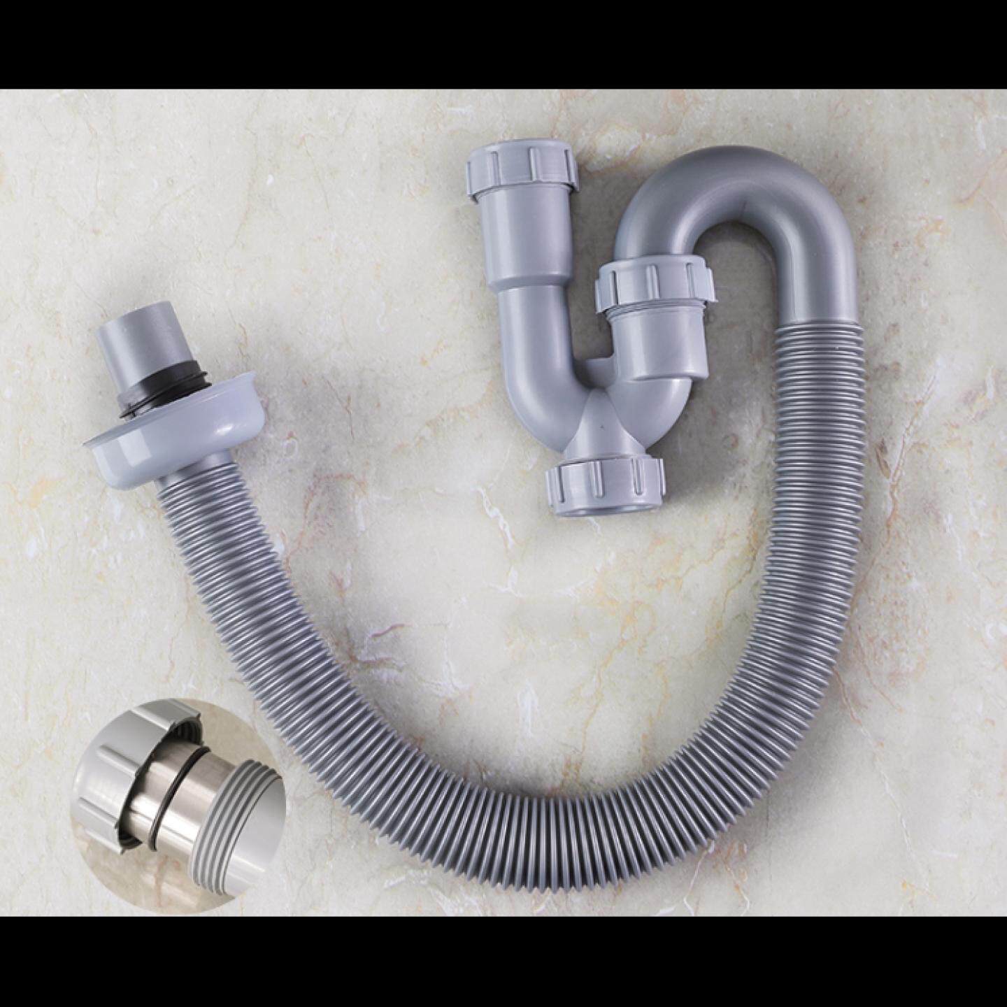 洗手盆防臭S弯U型排水管套装脸盆台盆下水器配件防堵设计实用