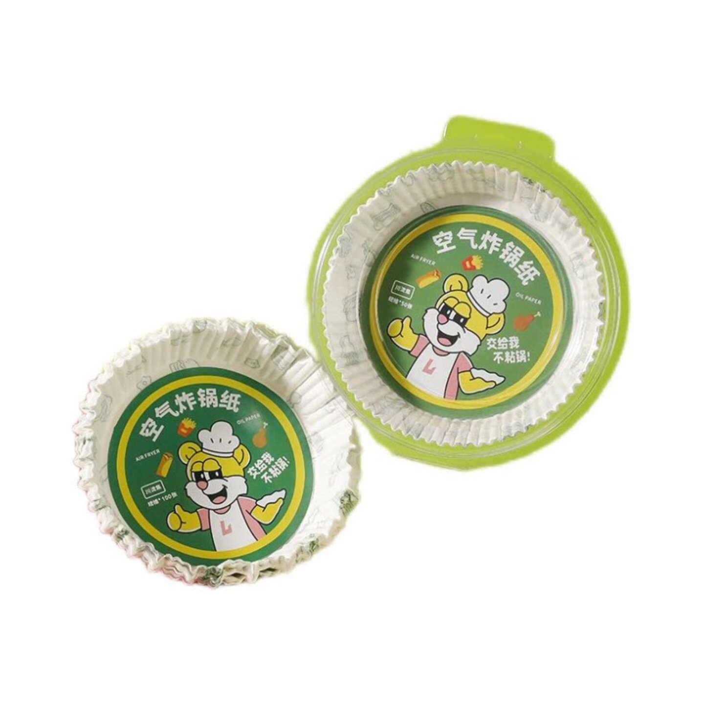 空气炸锅专用加厚吸油纸耐高温烘焙食品级家用烤箱食用纸盘健康选