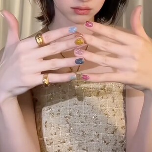 日本碎钻胶enoi  明星同款10色 enoi碎钻胶美甲新色甲油胶