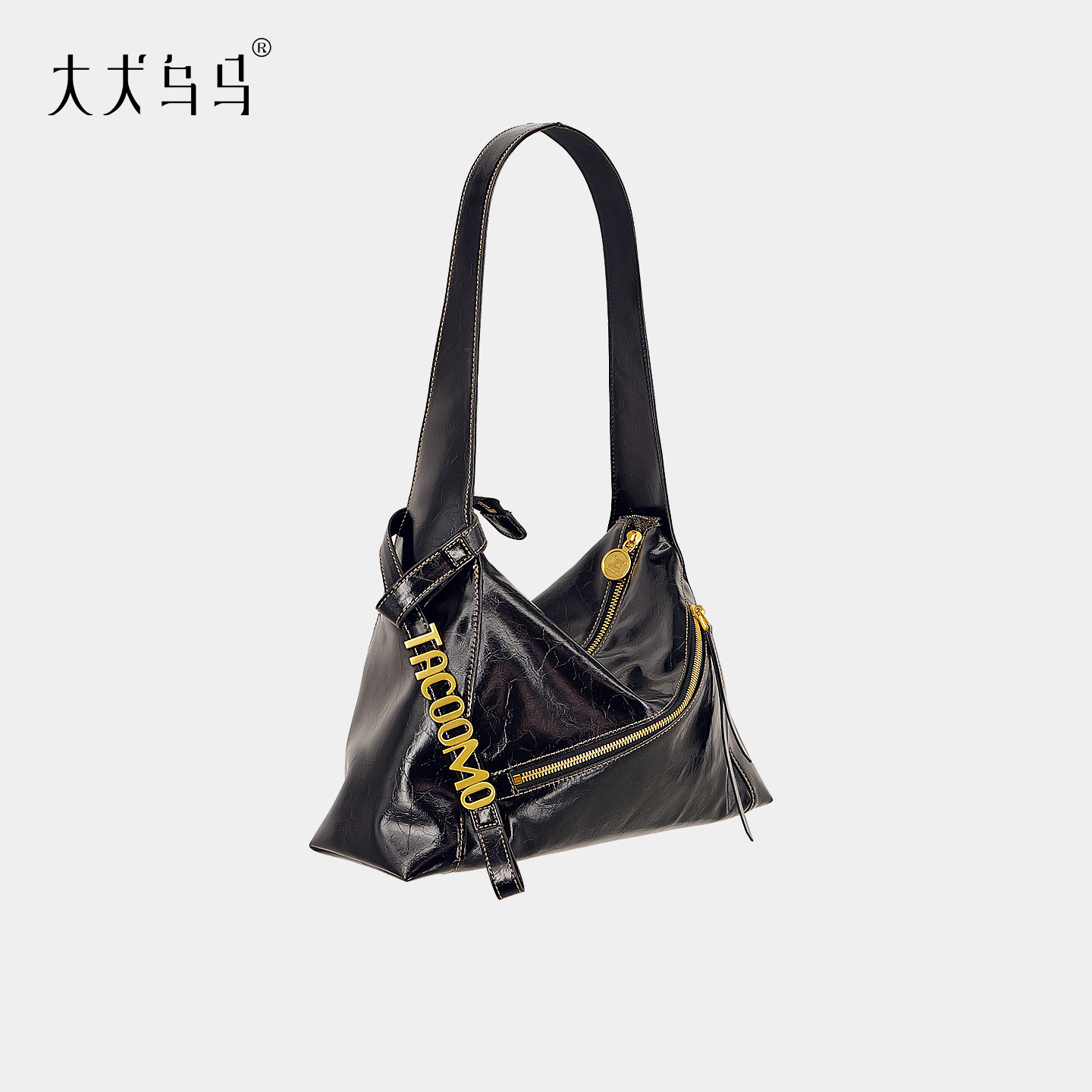 大犬乌马原创设计三棱匣子包